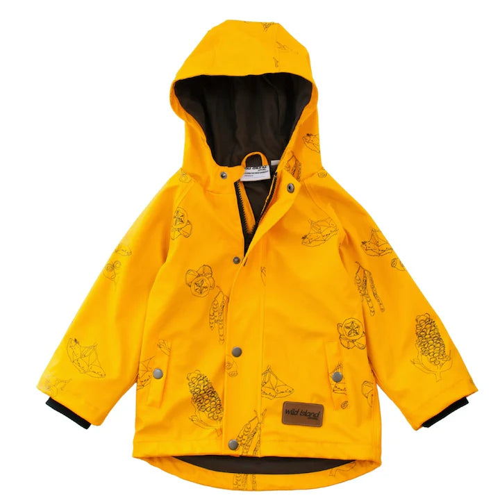 Storm Catcher Raincoat | Mustard Natives | Kids Waterproof Rain Jacket